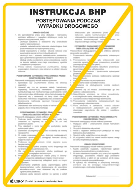 Znak bezpieczeństwa ANRO - ZZ-IB12 ZZ-IB12P250x350