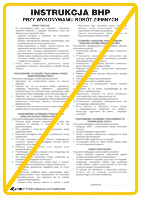 Znak bezpieczeństwa ANRO - ZZ-IBB01 ZZ-IBB01P250x350