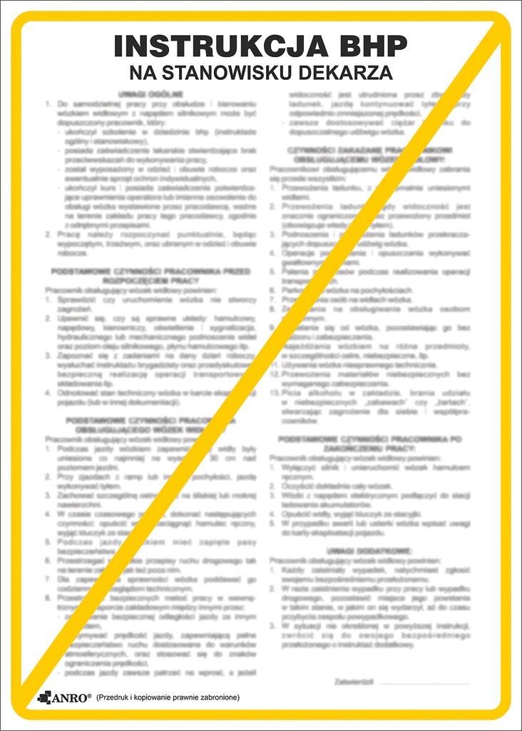 Znak bezpieczeństwa ANRO - ZZ-IBB08 ZZ-IBB08P250x350