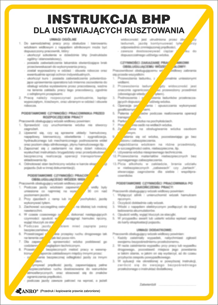 Znak bezpieczeństwa ANRO - ZZ-IBB09 ZZ-IBB09P250x350