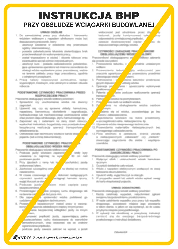 Znak bezpieczeństwa ANRO - ZZ-IBB10 ZZ-IBB10P330x460