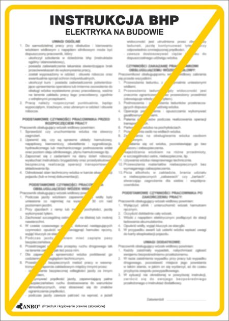 Znak bezpieczeństwa ANRO - ZZ-IBB11 ZZ-IBB11P250x350