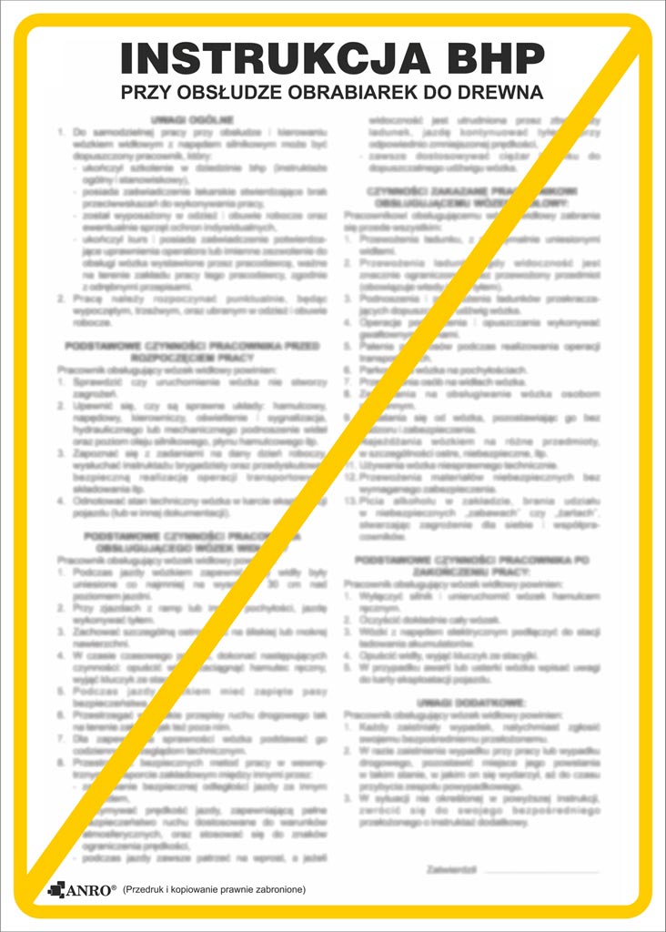 Znak bezpieczeństwa ANRO - ZZ-IBD02 ZZ-IBD02P310x420