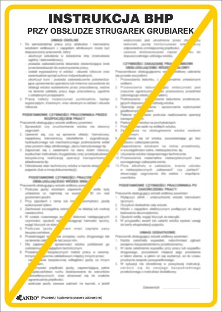 Znak bezpieczeństwa ANRO - ZZ-IBD07 ZZ-IBD07P250x350