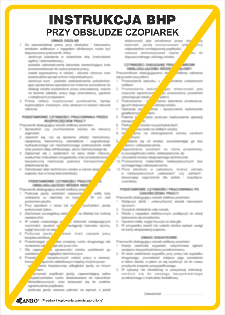 Znak bezpieczeństwa ANRO - ZZ-IBD09 ZZ-IBD09P250x350