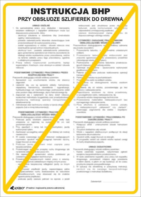 Znak bezpieczeństwa ANRO - ZZ-IBD11 ZZ-IBD11P250x350