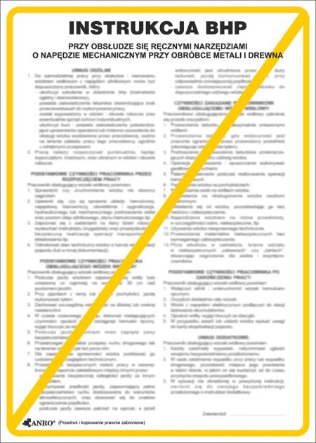 Znak bezpieczeństwa ANRO - ZZ-IBD14 ZZ-IBD14P250x350