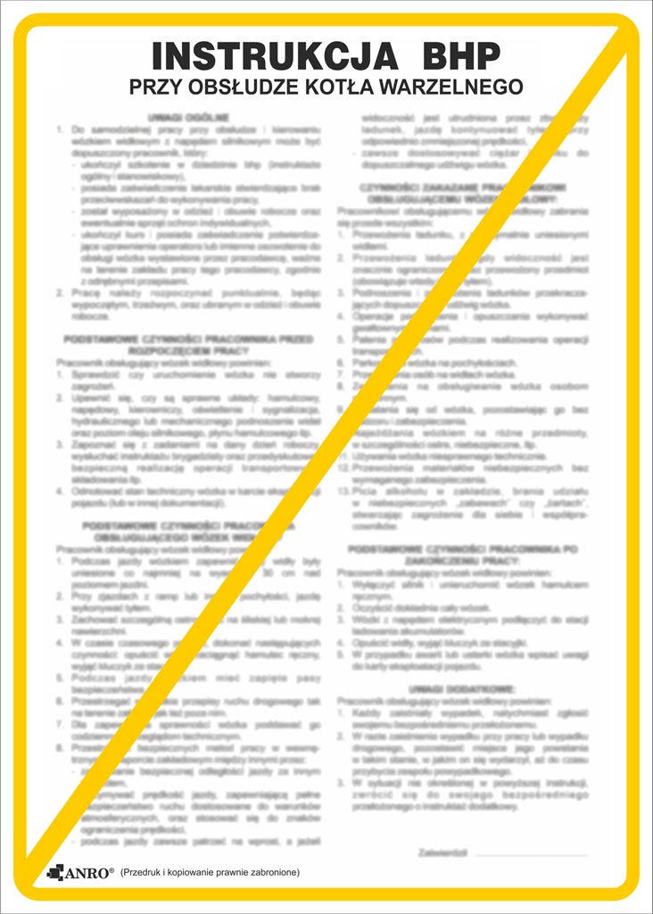 Znak bezpieczeństwa ANRO - ZZ-IBG08 ZZ-IBG08P330x460