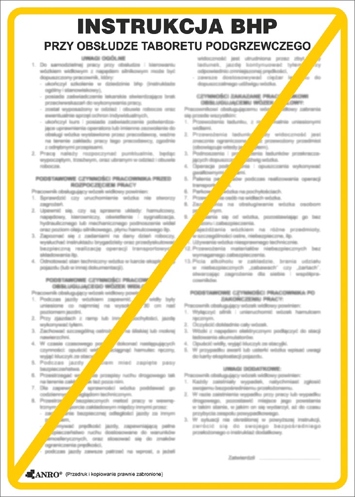 Znak bezpieczeństwa ANRO - ZZ-IBG09 ZZ-IBG09P250x350