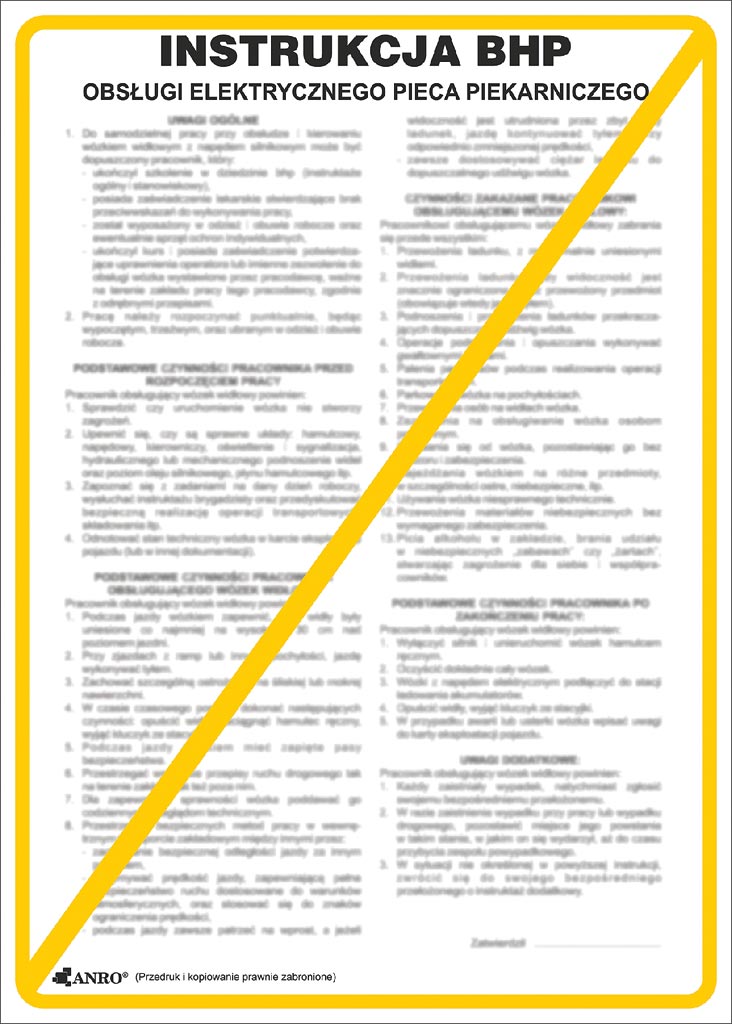 Znak bezpieczeństwa ANRO - ZZ-IBG11 ZZ-IBG11P250x350