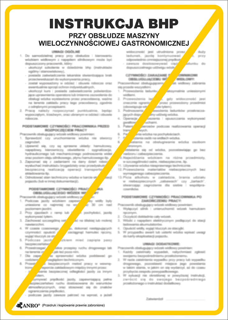 Znak bezpieczeństwa ANRO - ZZ-IBG25 ZZ-IBG25P250x350