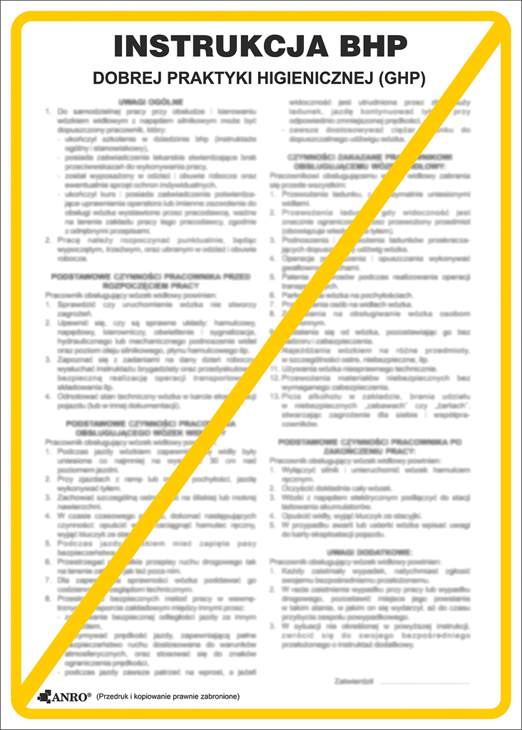 Znak bezpieczeństwa ANRO - ZZ-IBG30 ZZ-IBG30P250x350