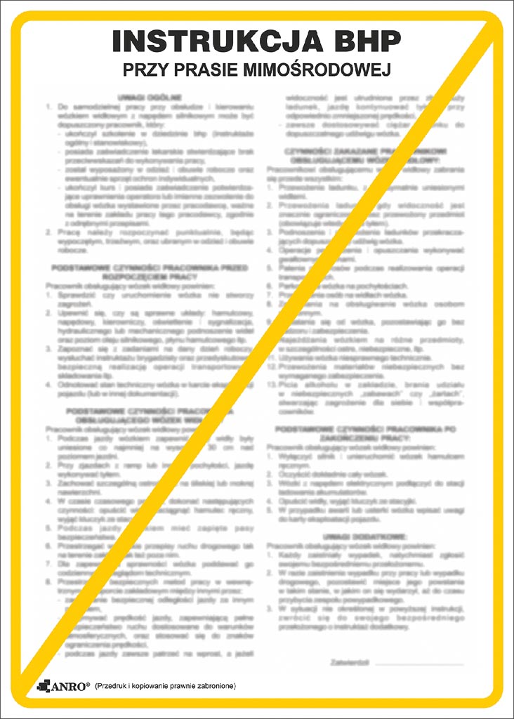 Znak bezpieczeństwa ANRO - ZZ-IBM05 ZZ-IBM05P250x350