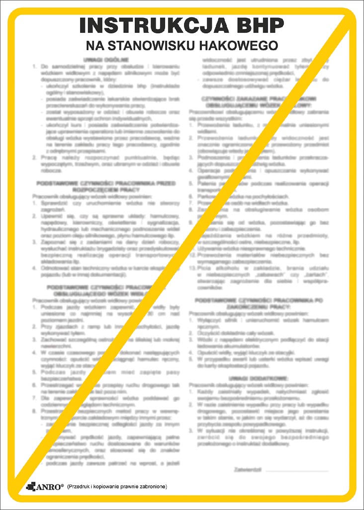 Znak bezpieczeństwa ANRO - ZZ-IBM19 ZZ-IBM19P250x350