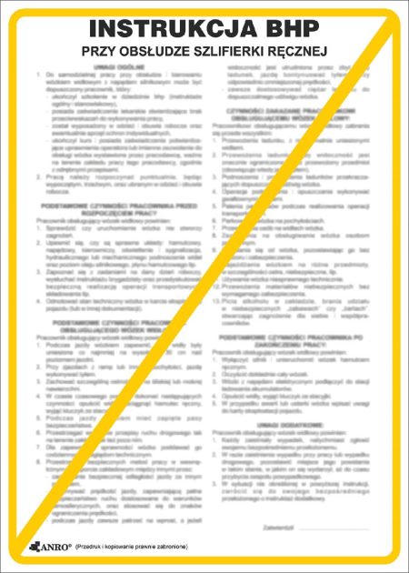 Znak bezpieczeństwa ANRO - ZZ-IBM29 ZZ-IBM29P250x350