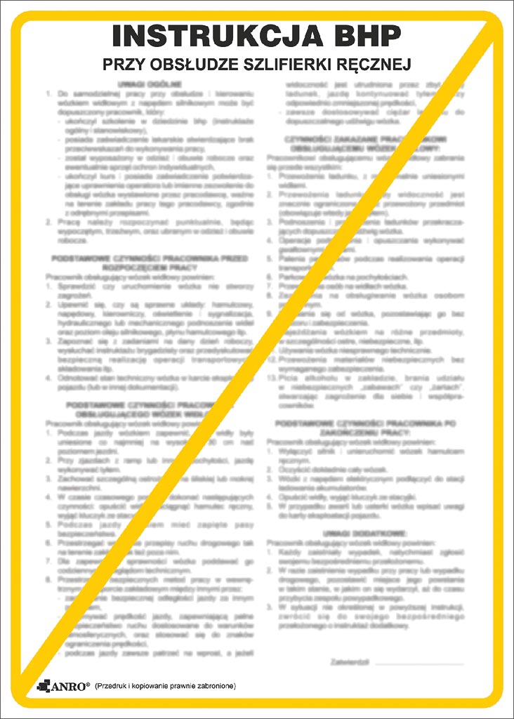 Znak bezpieczeństwa ANRO - ZZ-IBM29 ZZ-IBM29P250x350