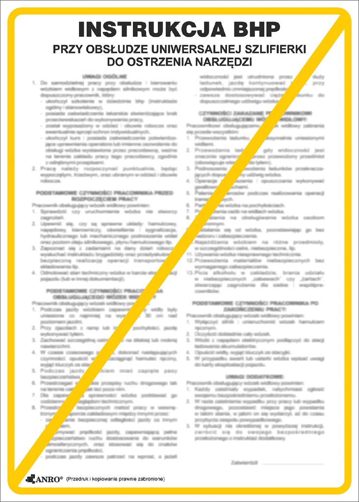 Znak bezpieczeństwa ANRO - ZZ-IBM30 ZZ-IBM30P250x350