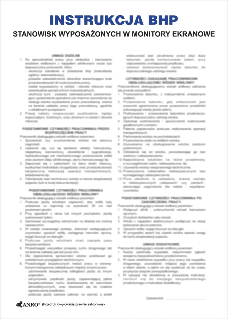 Znak bezpieczeństwa ANRO - ZZ-IBN02 ZZ-IBN02P250x350