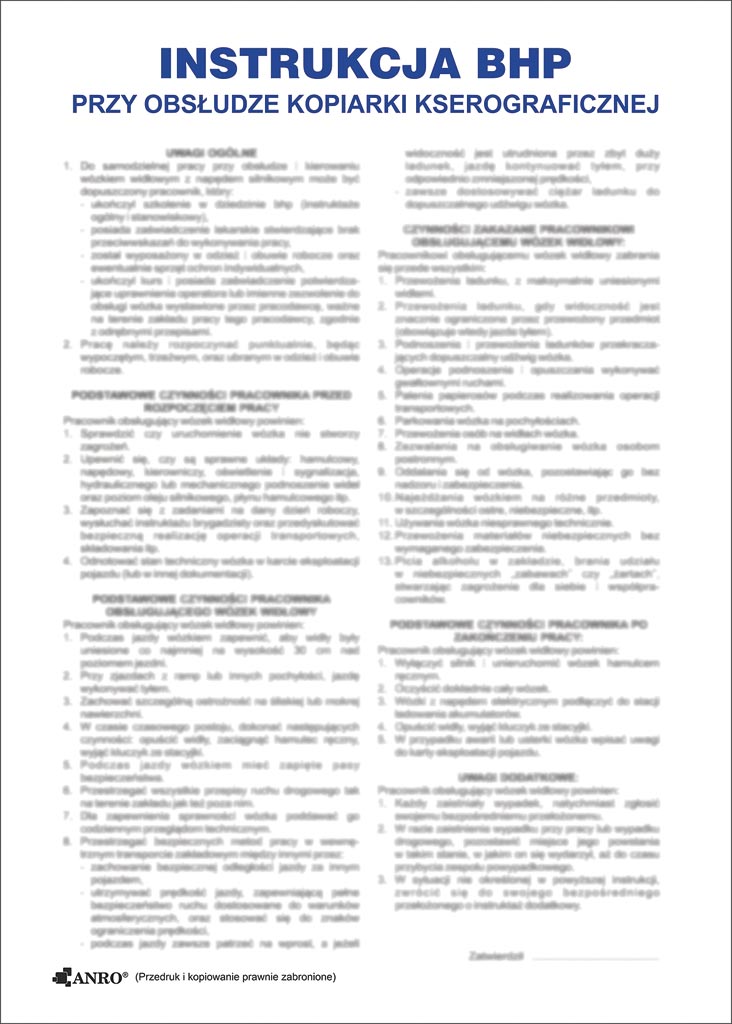 Znak bezpieczeństwa ANRO - ZZ-IBN03 ZZ-IBN03P250x350