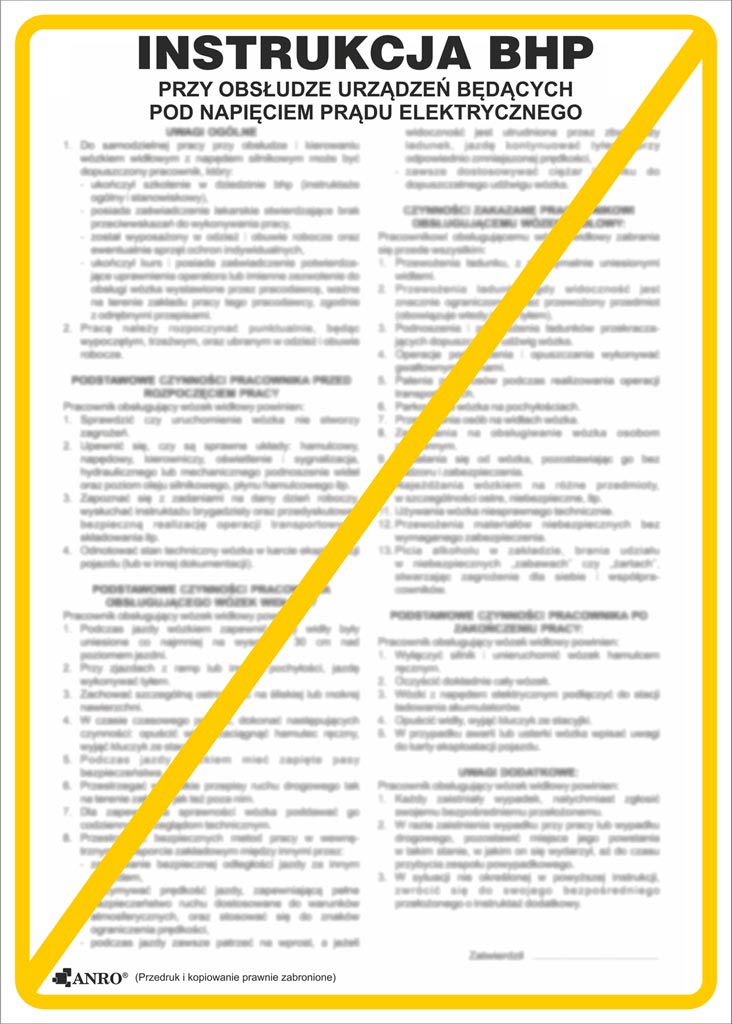 Znak bezpieczeństwa ANRO - ZZ-IBN08 ZZ-IBN08P250x350