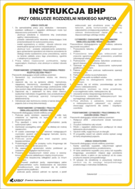 Znak bezpieczeństwa ANRO - ZZ-IBN09 ZZ-IBN09P250x350