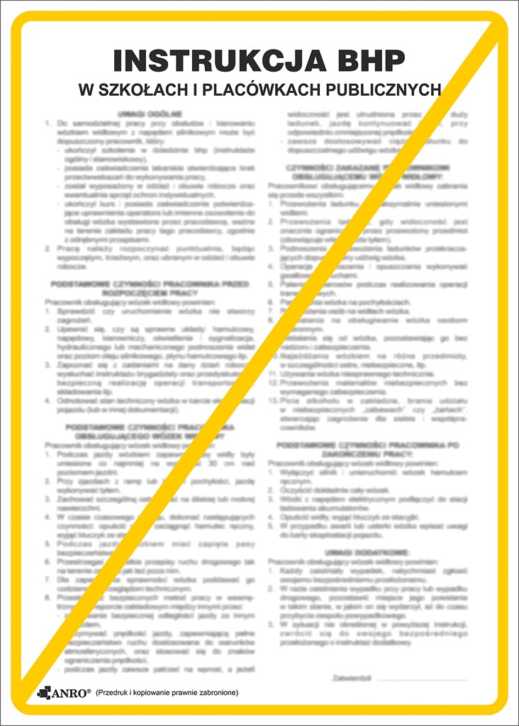 Znak bezpieczeństwa ANRO - ZZ-IBN16 ZZ-IBN16P250x350