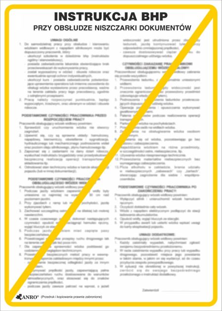 Znak bezpieczeństwa ANRO - ZZ-IBN17 ZZ-IBN17P250x350