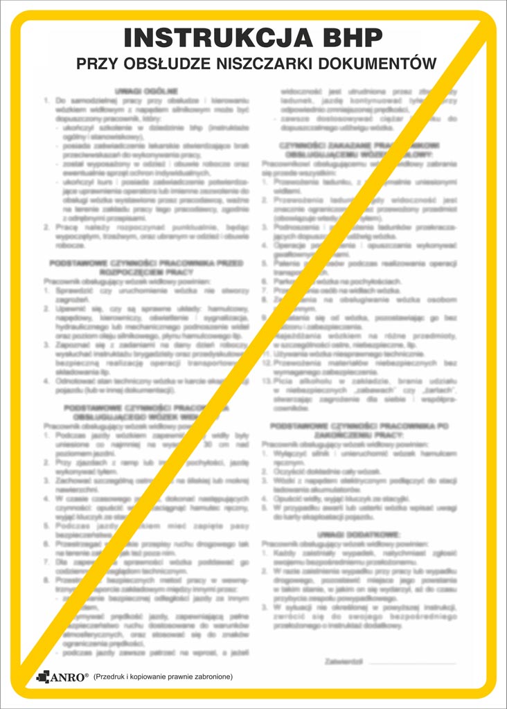 Znak bezpieczeństwa ANRO - ZZ-IBN17 ZZ-IBN17P250x350