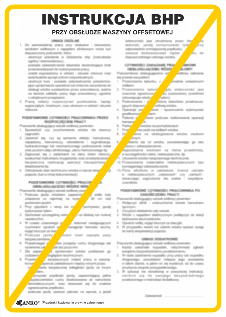 Znak bezpieczeństwa ANRO - ZZ-IBN20 ZZ-IBN20P250x350