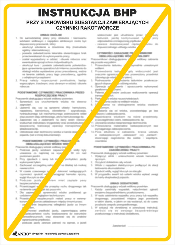 Znak bezpieczeństwa ANRO - ZZ-IBN25 ZZ-IBN25P250x350