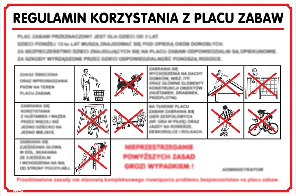 Znak bezpieczeństwa ANRO - ZZ-IBN27 ZZ-IBN27