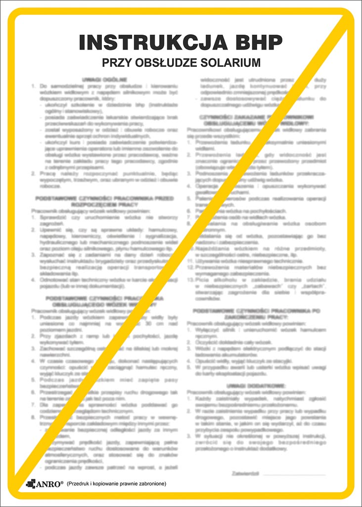 Znak bezpieczeństwa ANRO - ZZ-IBN28 ZZ-IBN28P250x350