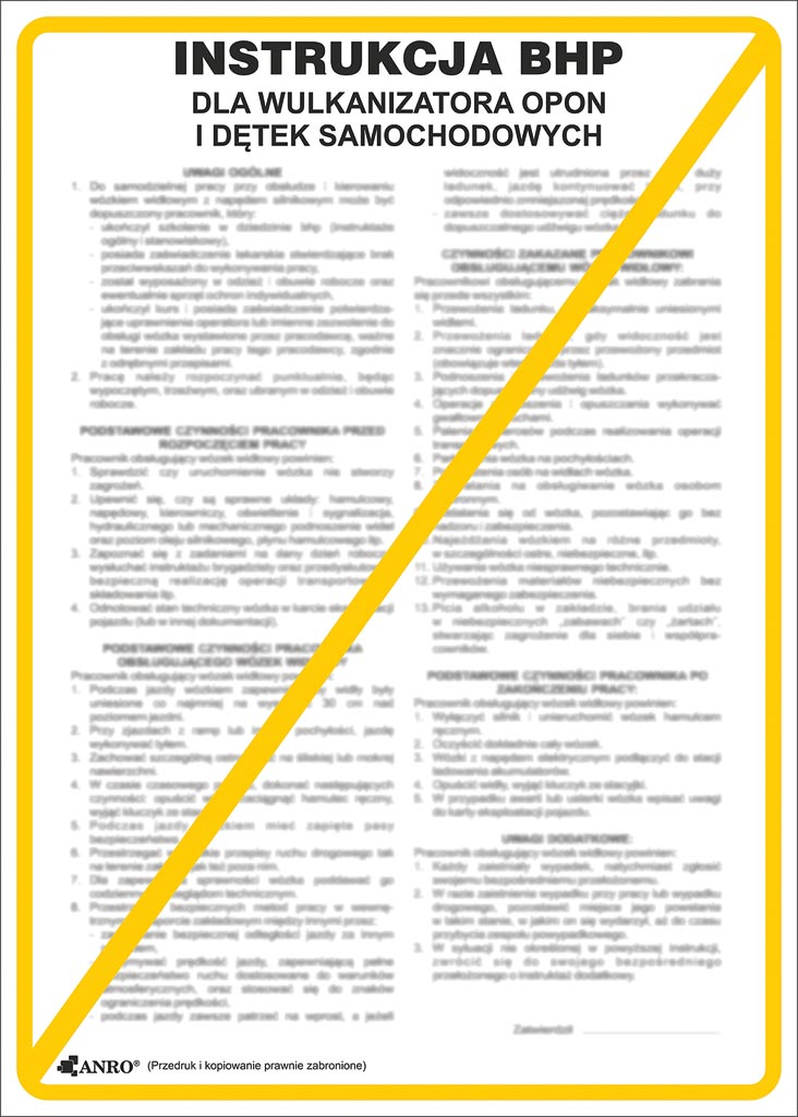 Znak bezpieczeństwa ANRO - ZZ-IBS03 ZZ-IBS03P250x350