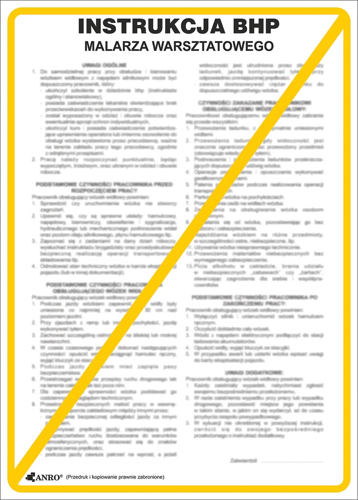 Znak bezpieczeństwa ANRO - ZZ-IBS06 ZZ-IBS06P250x350