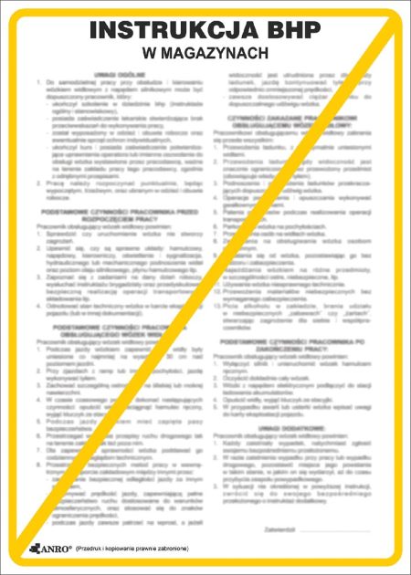 Znak bezpieczeństwa ANRO - ZZ-IBT01 ZZ-IBT01P250x350