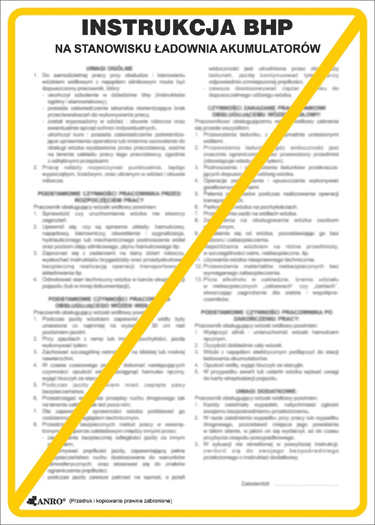 Znak bezpieczeństwa ANRO - ZZ-IBT06 ZZ-IBT06P250x350