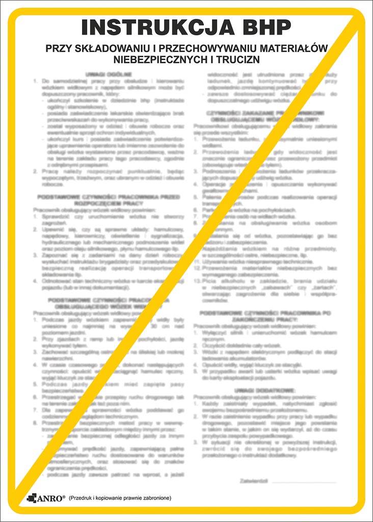 Znak bezpieczeństwa ANRO - ZZ-IBT08 ZZ-IBT08P250x350