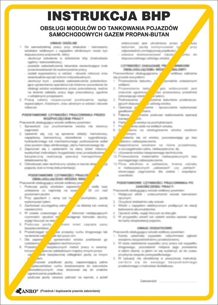 Znak bezpieczeństwa ANRO - ZZ-IBT13 ZZ-IBT13