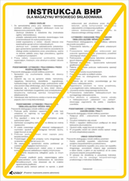 Znak bezpieczeństwa ANRO - ZZ-IBT14 ZZ-IBT14P250x350