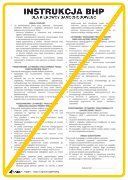 Znak bezpieczeństwa ANRO - ZZ-IBT17 ZZ-IBT17P250x350