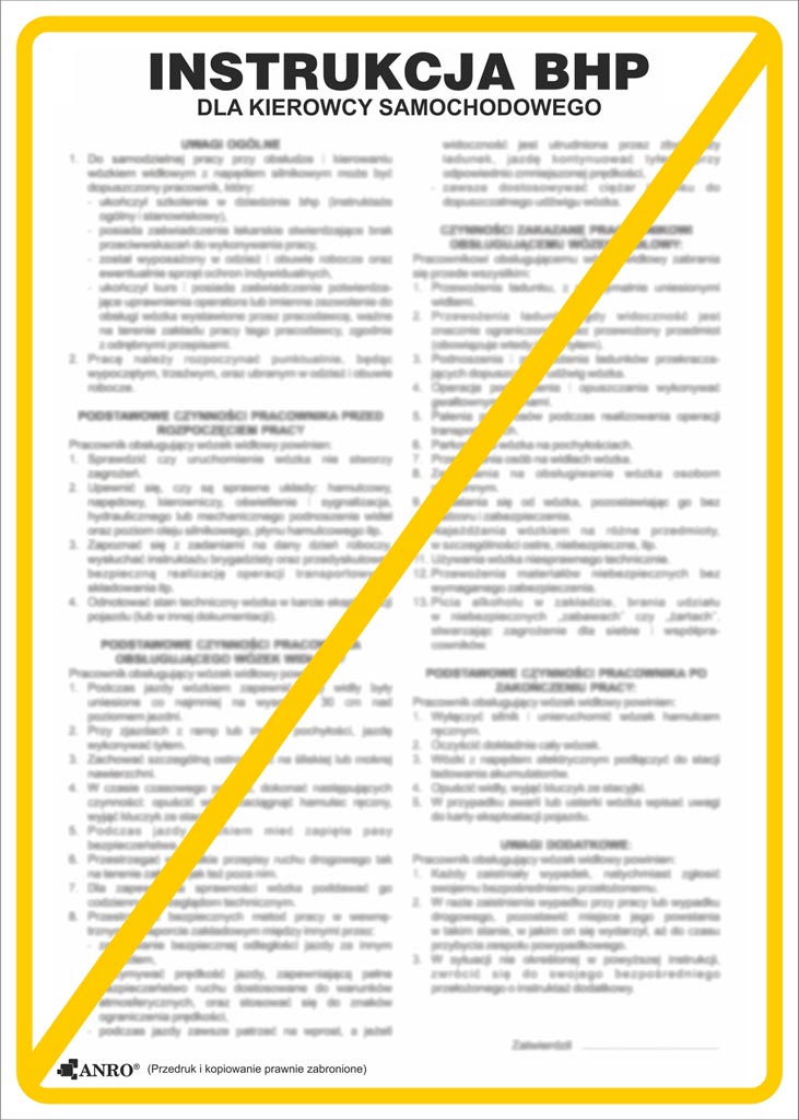 Znak bezpieczeństwa ANRO - ZZ-IBT17 ZZ-IBT17P250x350