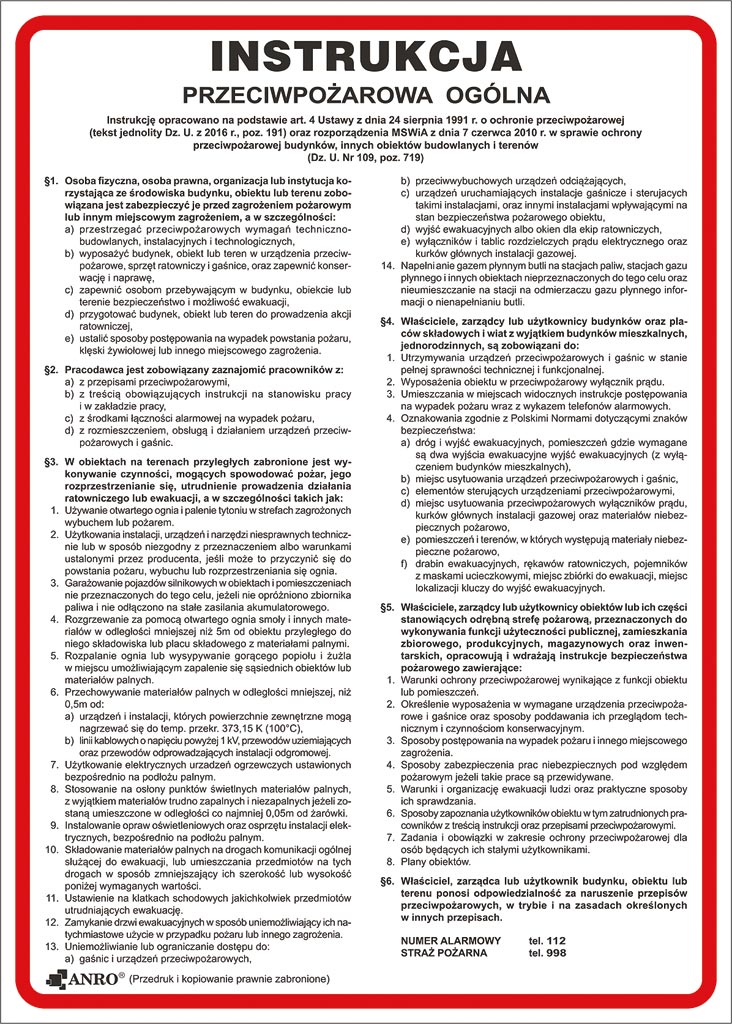 Znak bezpieczeństwa ANRO - ZZ-IP02 ZZ-IP02P250x350