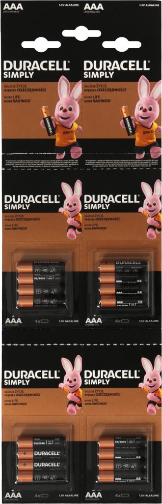 Baterie DURACELL - DUR_BATERIA_AAA DUR_BATERIA_AAA