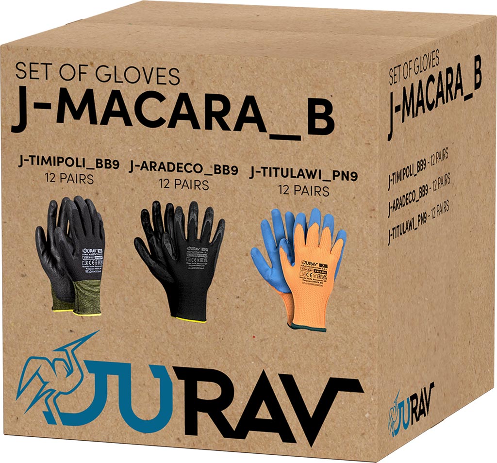 Zestaw rękawic JURAV - J-MACARA_B J-MACARA_B