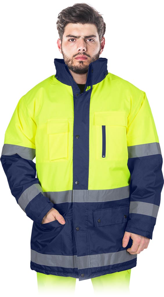 Kurtka ochronna ocieplana REIS - BLUE-YELLOW-J BLUE-YELLOW-J