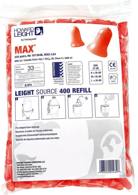 Wkładki przeciwhałasowe HONEYWELL - HW-OSZ-MAX400 HW-OSZ-MAX400